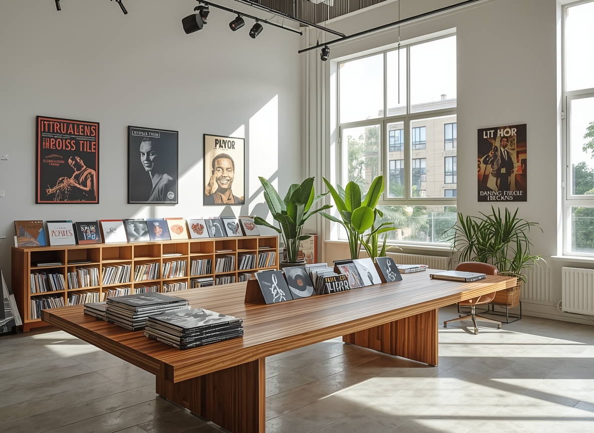 Crizelonximaz studio interior with album samples